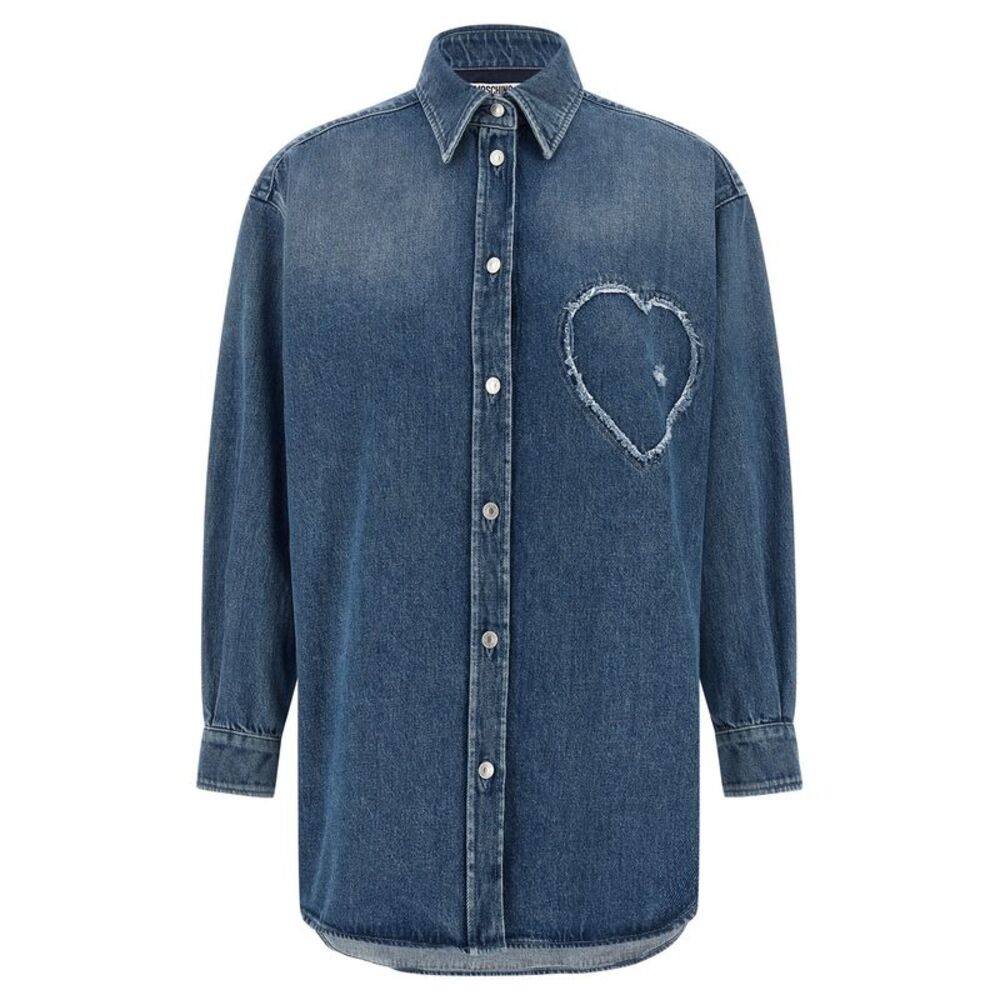 Moschino Blue Cotton Women's Blouse